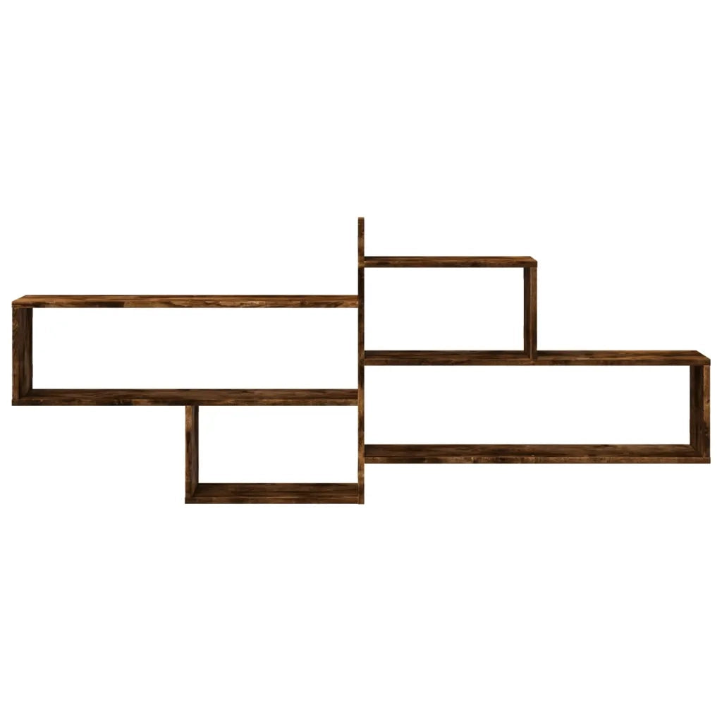 Mensola a Parete Rovere Fumo 167,5x18x68 cm in Truciolato 853321