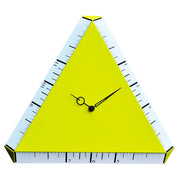 Orologio da Parete Triangolare 38X38Cm Pirondini Italia Pitagora Giallo Zolfo