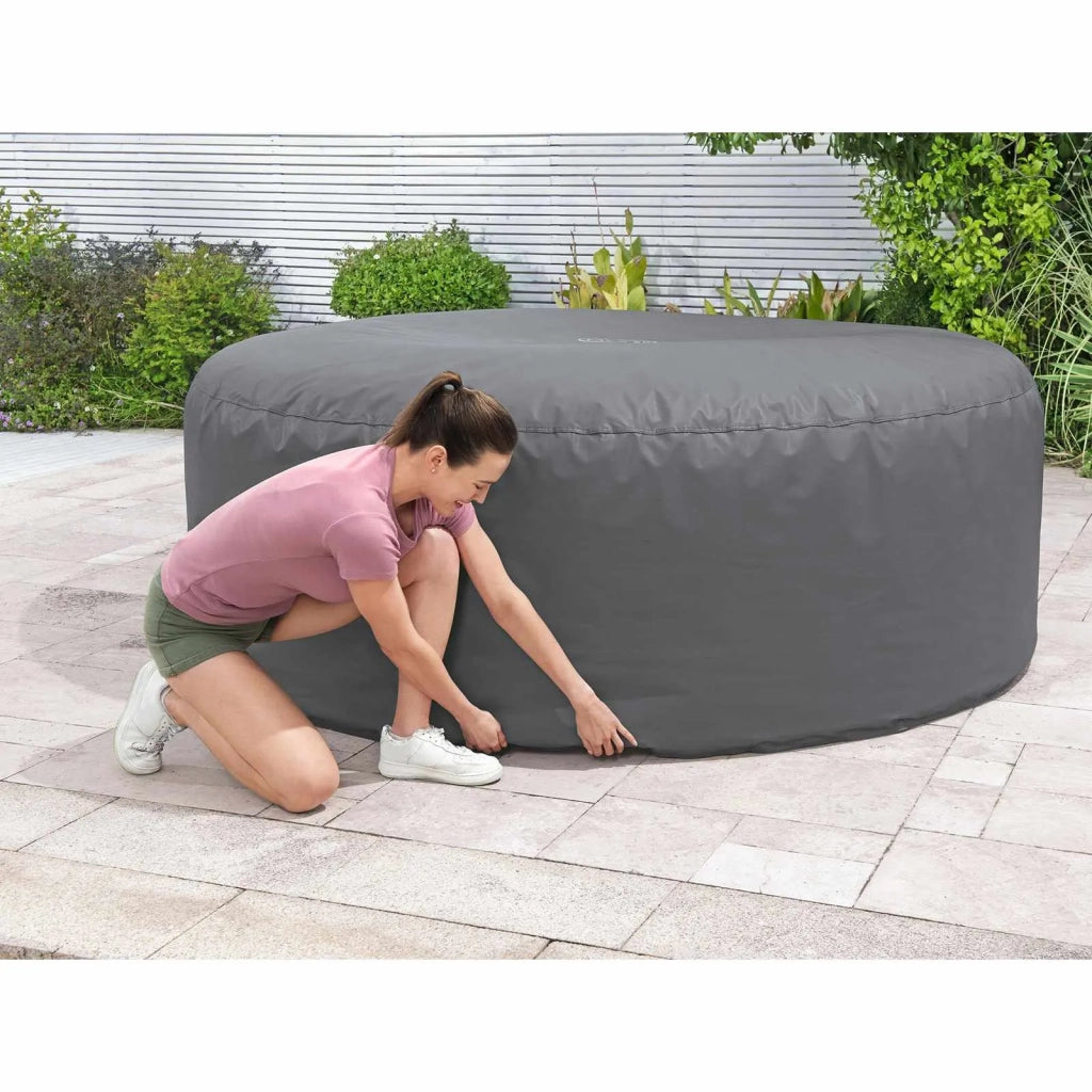 Bestway Copertura Grigio Ø216 x 80 cm PVC e POM 42035736