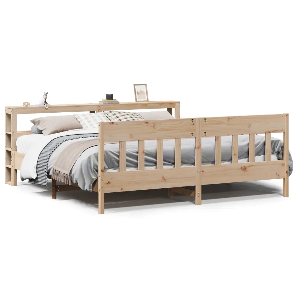 vidaXL Letto senza Materasso 200x200 cm in Legno Massello di Pino