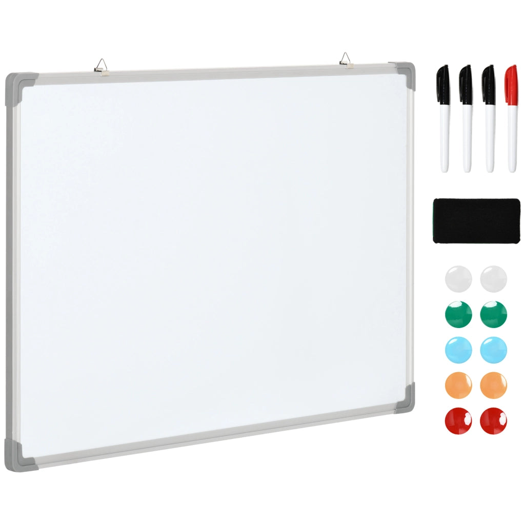 Lavagna bianca magnetica cancellabile a secco ¨C zephmum ¨C 90x60 cm