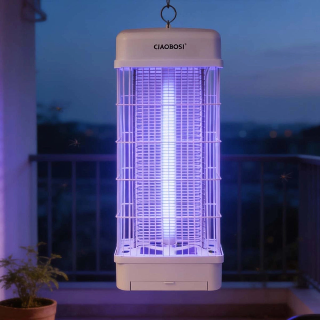 Lampada 15W Anti-zanzare e mosche 360° UV ad alta efficienza Bianco Avizar
