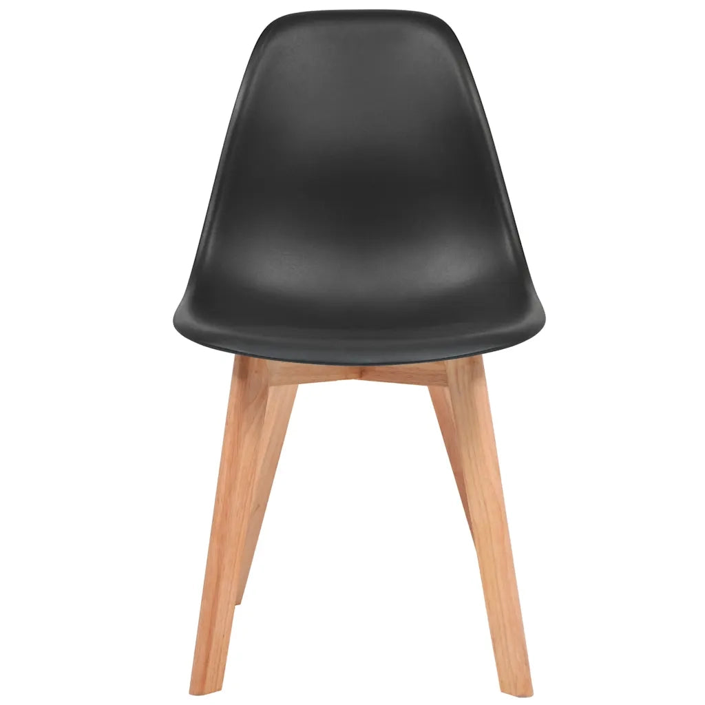 Sedie da Pranzo 6 pz Nere in Plastica cod mxl 13497