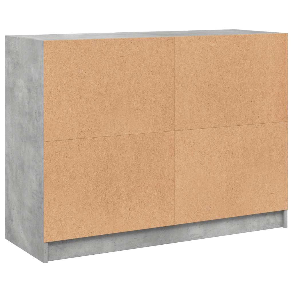 Buffet credenza cassettiera mobiletto mobile contenitore organizer per cucina soggiorno salotto 102 x 37 x 75,5 cm legno ingegnerizzato grigio 02_0031837