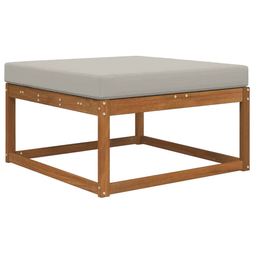 Cuscino per divano da esterno Grigio 80 x 80 x 8 cm Poliestere