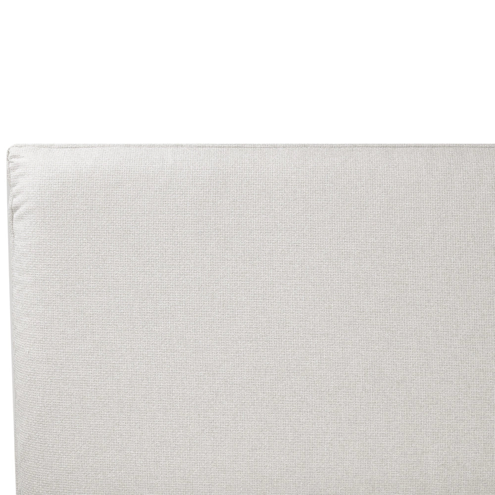 Letto a doghe Beige Poliestere Tessuto Imbottito 180 x 200 cm EU Matrimoniale Design Moderno