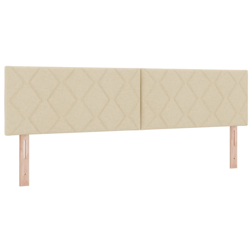 Letto box spring con materasso Crema 180 x 200 cm Tessuto 3452490