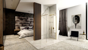 Parete Doccia Rea Aero Gold N 80 Walk In