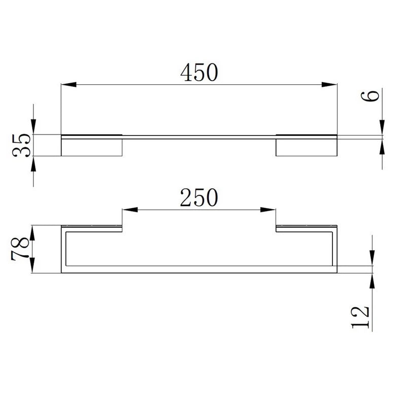 Porta salviette 45 cm cromato – Serie City