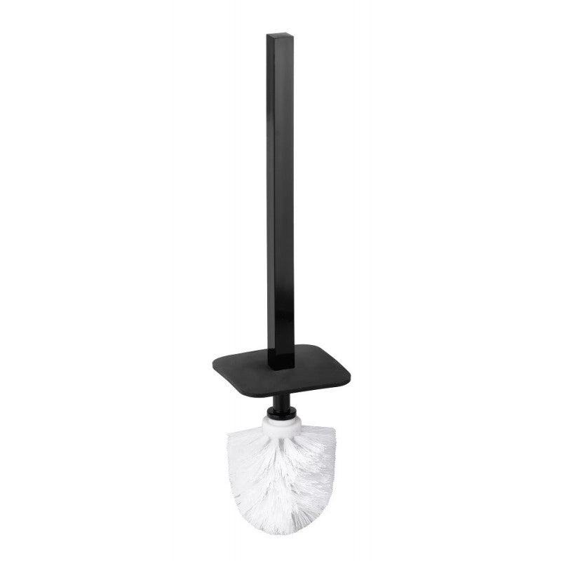 Scopino WC da appoggio VISTA in resina nera 37 x10 x10 cm