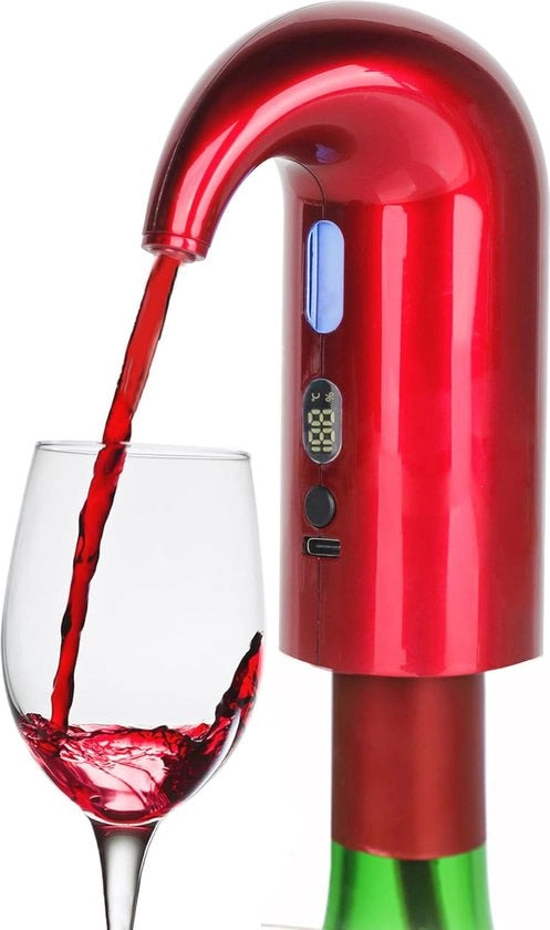 Aeratore e Dispensatore di Vino Portatile - Aeratore Automatico per Vino Rosso e Bianco