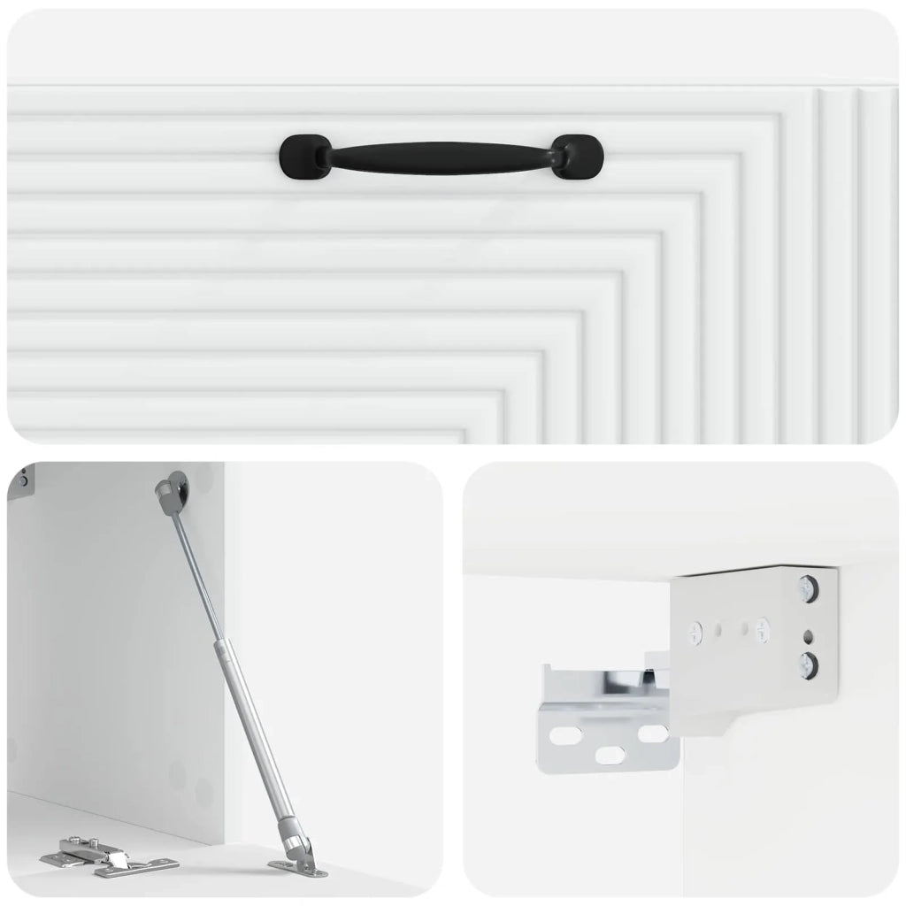 Mobile Porta TV da Muro Bianco 78,5 x 31 x 30 cm 898715
