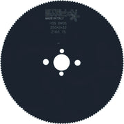 Stella Bianca DISCO HSS T6-PIENO per taglio ferro Ø mm. 250 Spess. 2,0 mm.