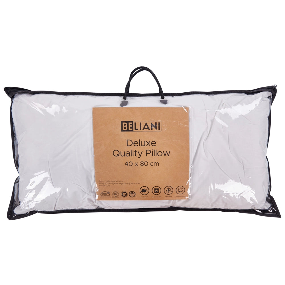 Cuscino Letto Bianco Japara Cotone Rettangolare 40 x 80 cm Cuscino Camera Da Letto Dormire