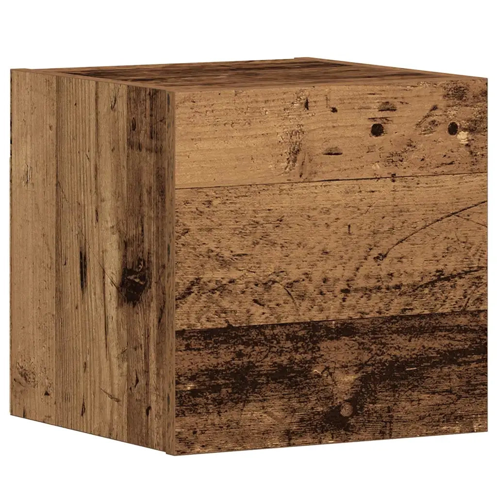 Mobili TV a Parete 3 pz Legno Antico in Legno Multistrato 3328961