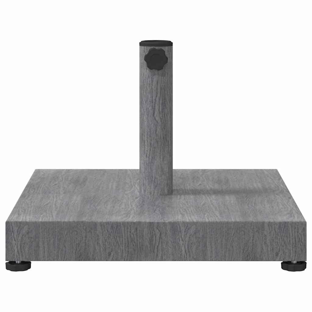 Base quadrata moderna per ombrellone da giardino e patio 45 x 45 x 31,5 cm robusta e stabile realizzata in acciaio grigio scuro 02_0058929