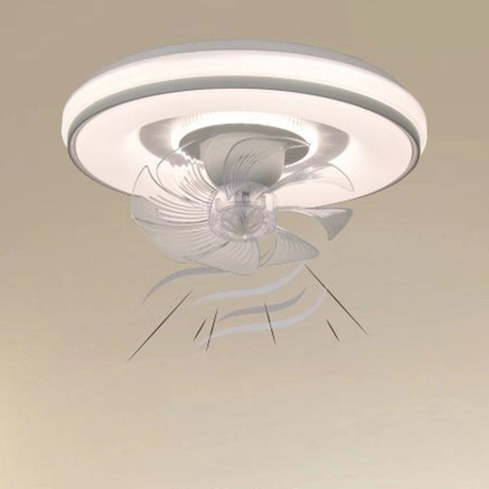 Trade Shop - Plafoniera Soffitto Con Ventola Lampada Ventilatore Luce Led 3200k-6500k Ip20 33245 -