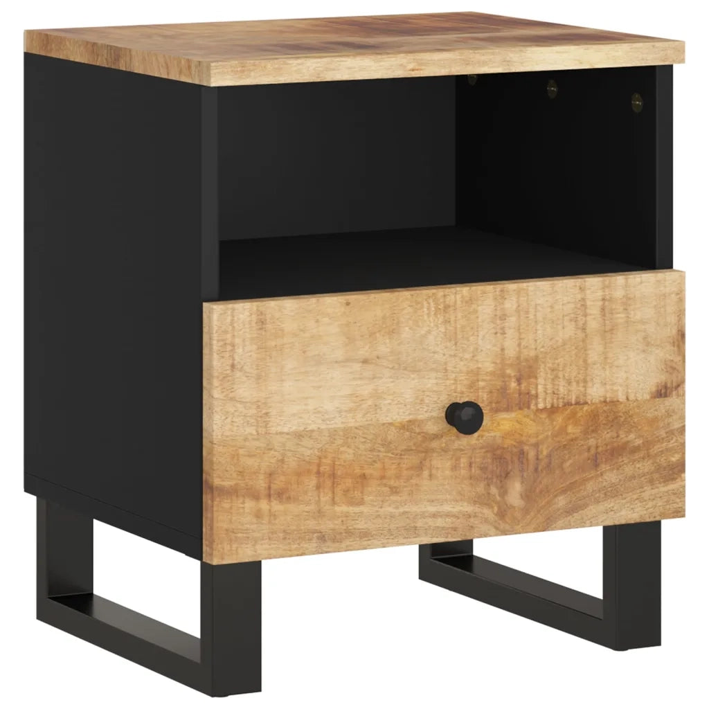 Comodino in Legno Massello di Mango e Legno Multistrato cod mxl 30841