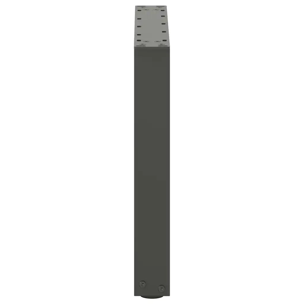 vidaXL Gambe per Tavolino da Caffè a Forma di U 2 pz Antracite 50x(42-43) cm Acciaio
