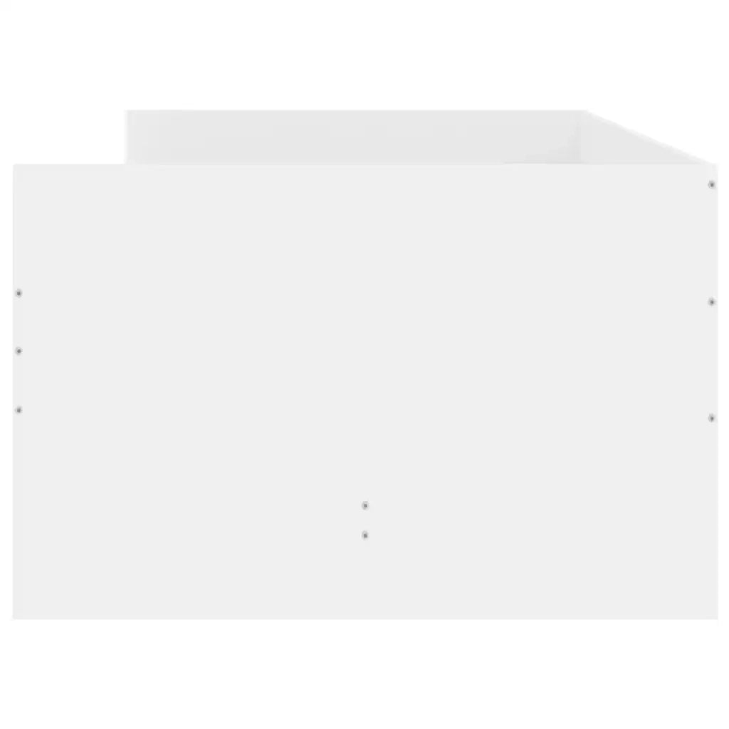 Giroletto con Cassetti-Struttura Letto con contenitore Bianco 90x190 cm 413644