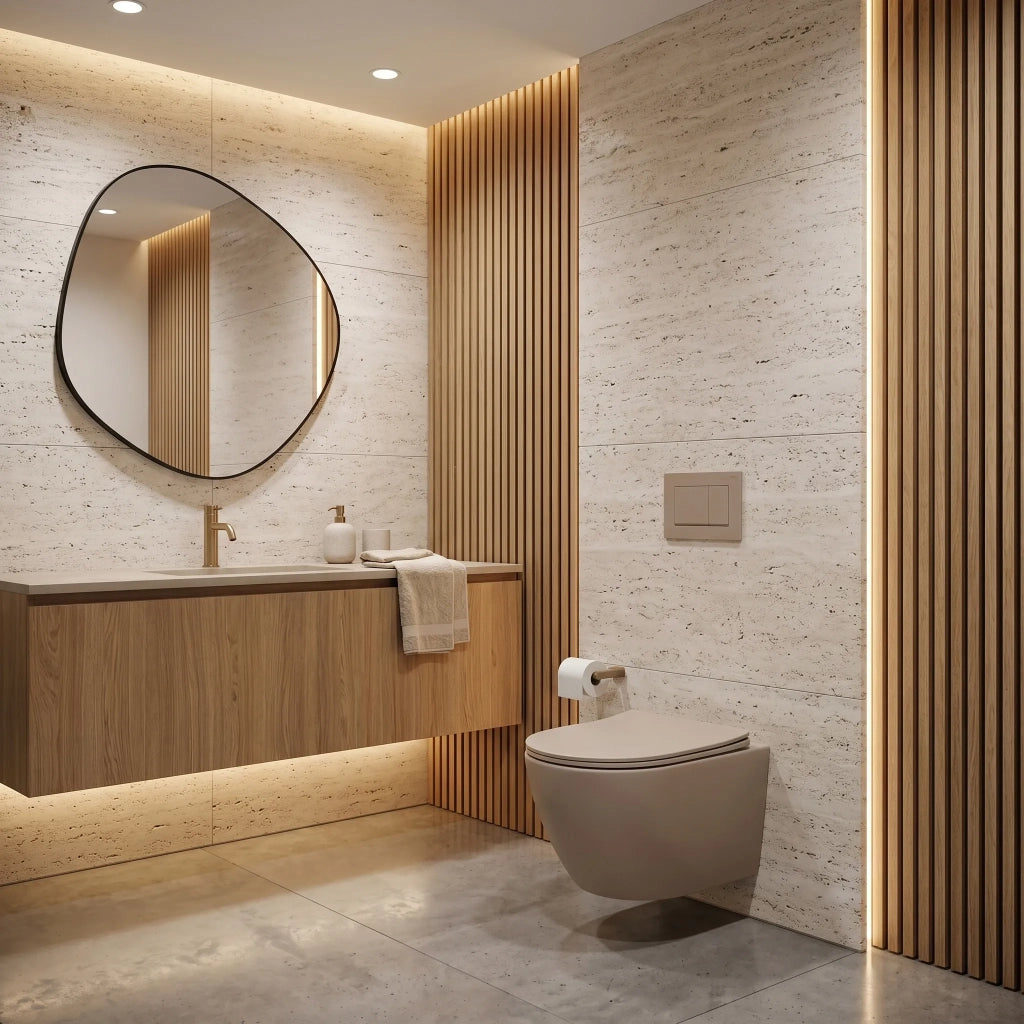 Vaso Wc Sospeso Rea Focus Tornado Taupe