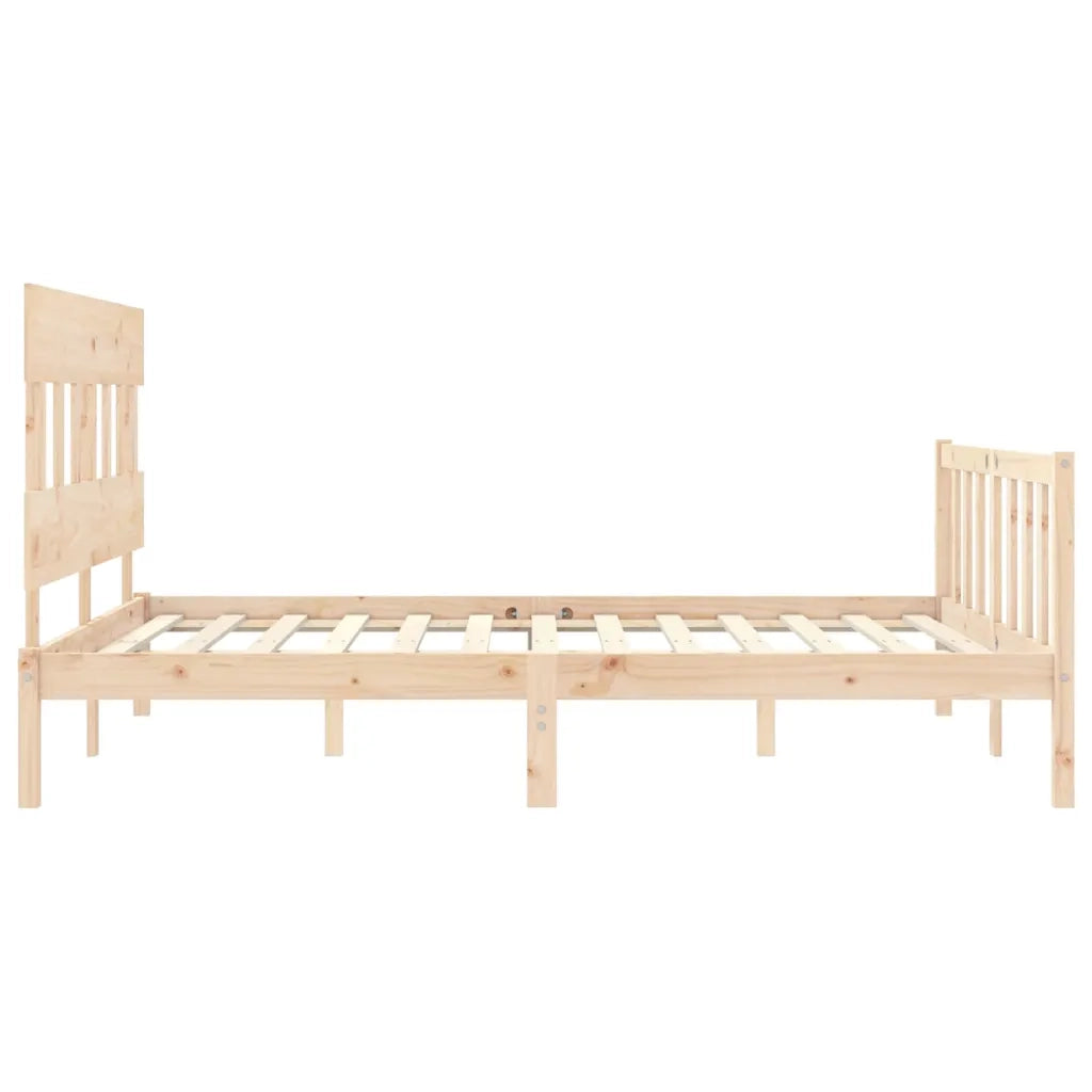 Giroletto senza Materasso 160x200 cm in Legno Massello di Pino 3193346