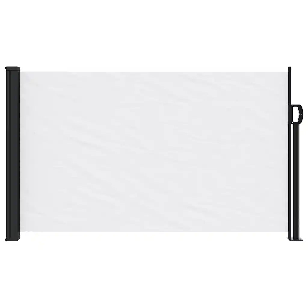 Tenda da Sole Laterale Retrattile-Tenda parasole per balcone per giardino Bianco 120x500 cm