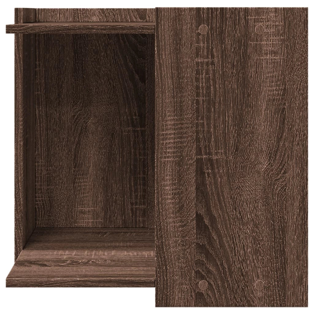 Mobiletto per lettiera per gatti in legno ingegnerizzato marrone 02_0043328