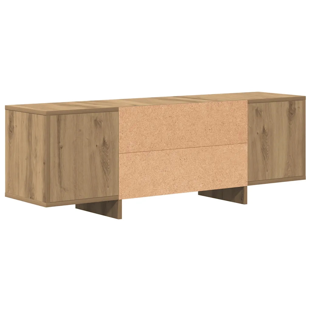 Mobile Porta TV Rovere Artigianale 120x30x40,5 cm Multistrato 856787