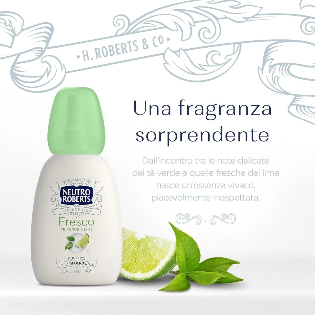 NEUTRO ROBERTS DEODORANTE VAPO FRESCO VERDE TÉ VERDE E LIME 75 ML