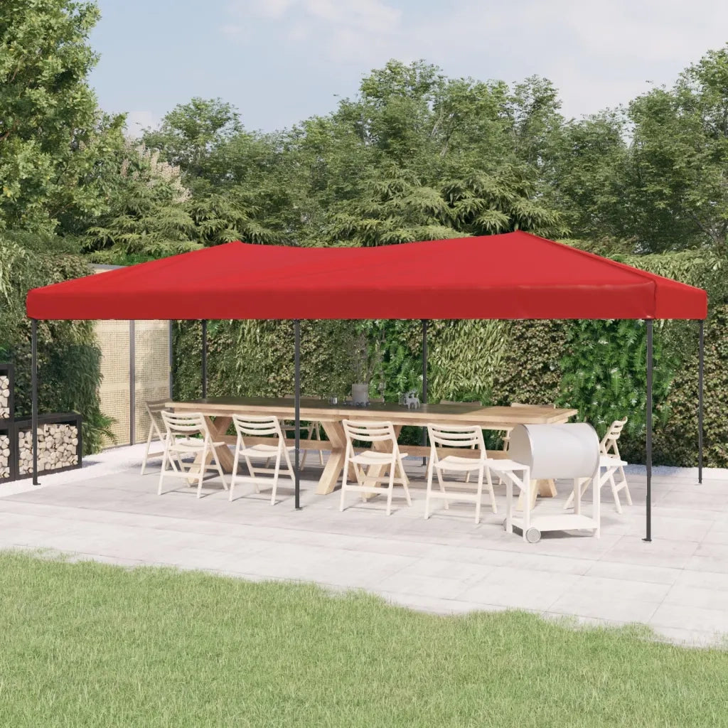 Tenda per Feste Pieghevole Rosso 3x6 m