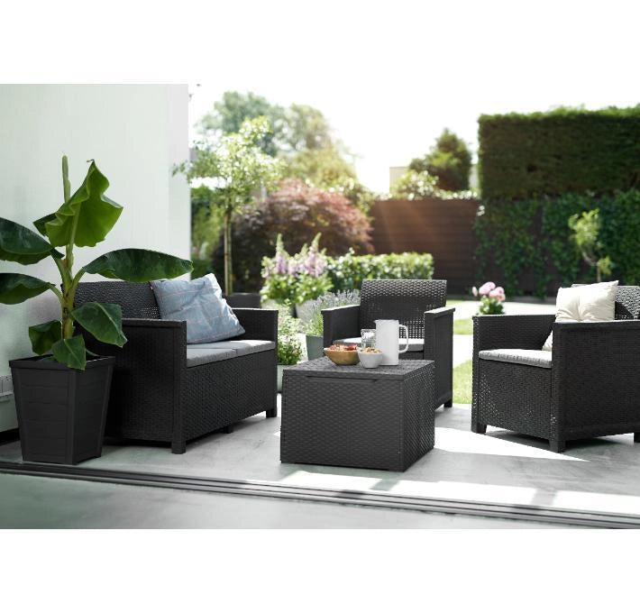 Keter Set Salottino Da Giardino Emma Grafite