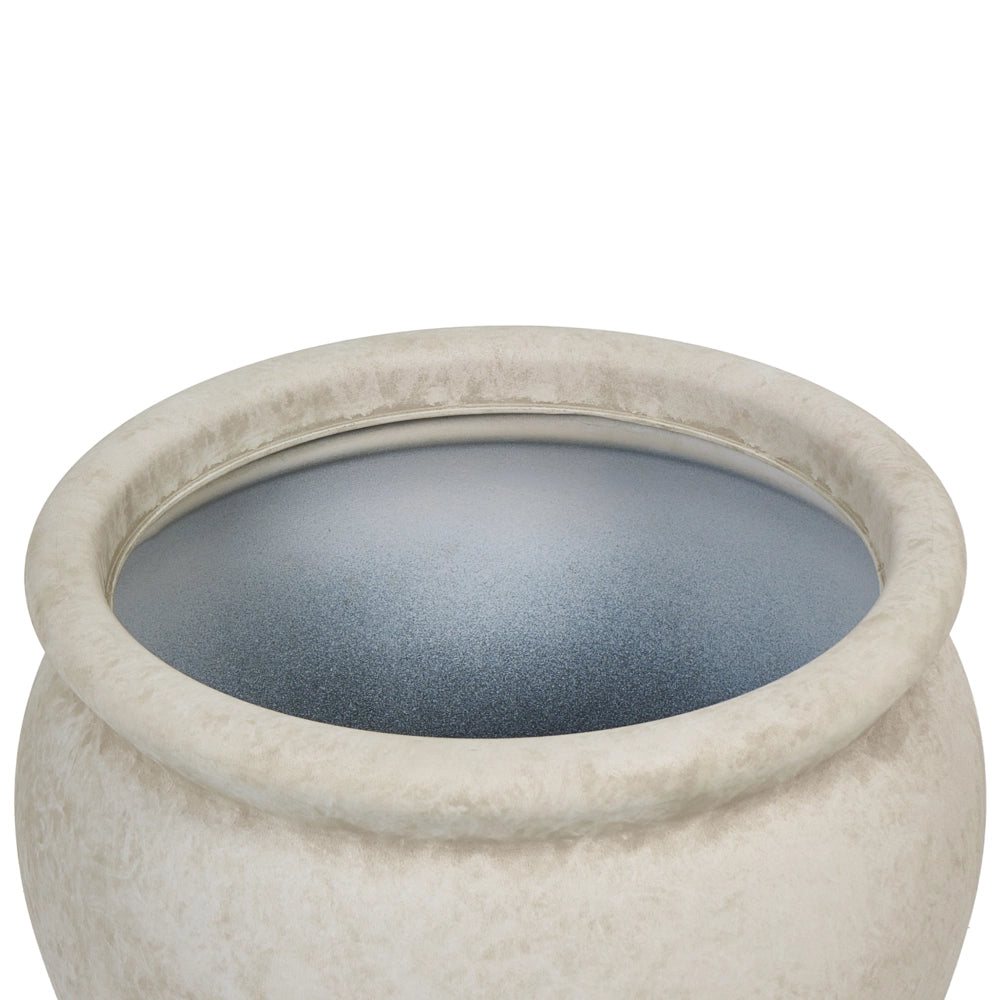Vaso da fiori alto in pietra per giardino, per interni ed esterni 45x38 cm verde scuro giardino terrazzo