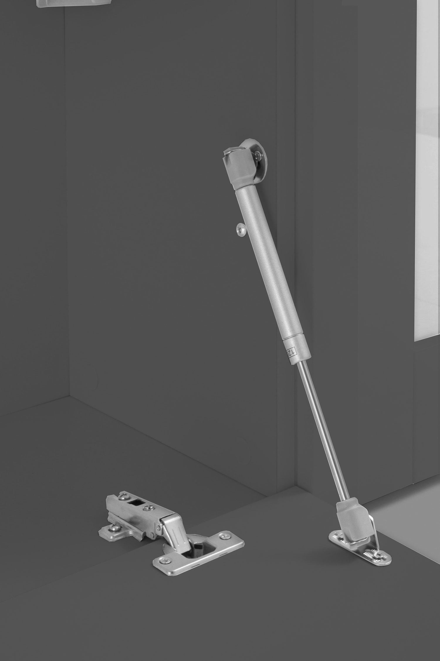 Parete Attrezzata Soggiorno 260x30x180 cm Maruska n°2 Grigio Antracite Opaco