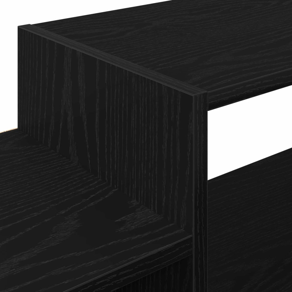 Mobile TV da Parete A parete Rovere Nero 220 x 28 x 21 cm 8006014