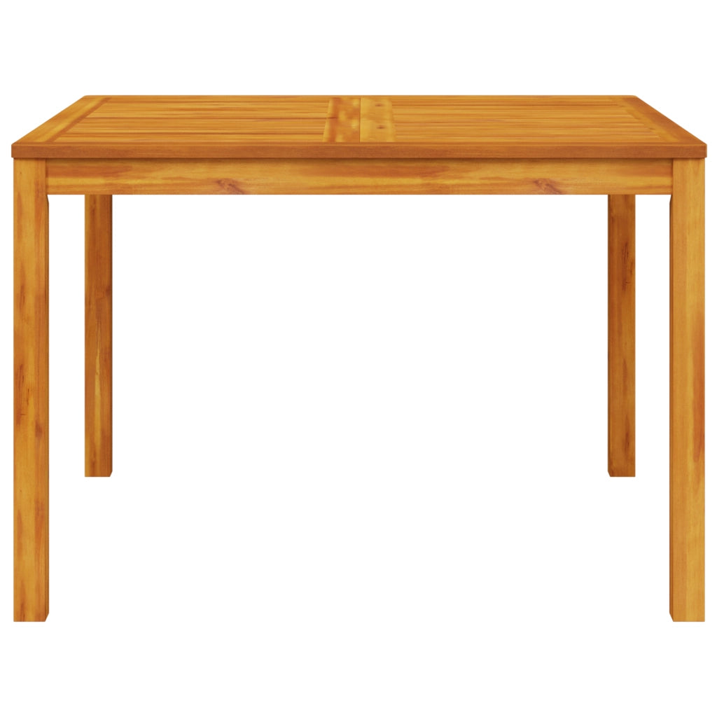 Set pranzo giardino 5 pezzi in legno massello di acacia