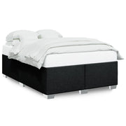 Letto matrimoniale | Letto per adulti | Giroletto senza Materasso Nero 140x190 cm in Tessuto