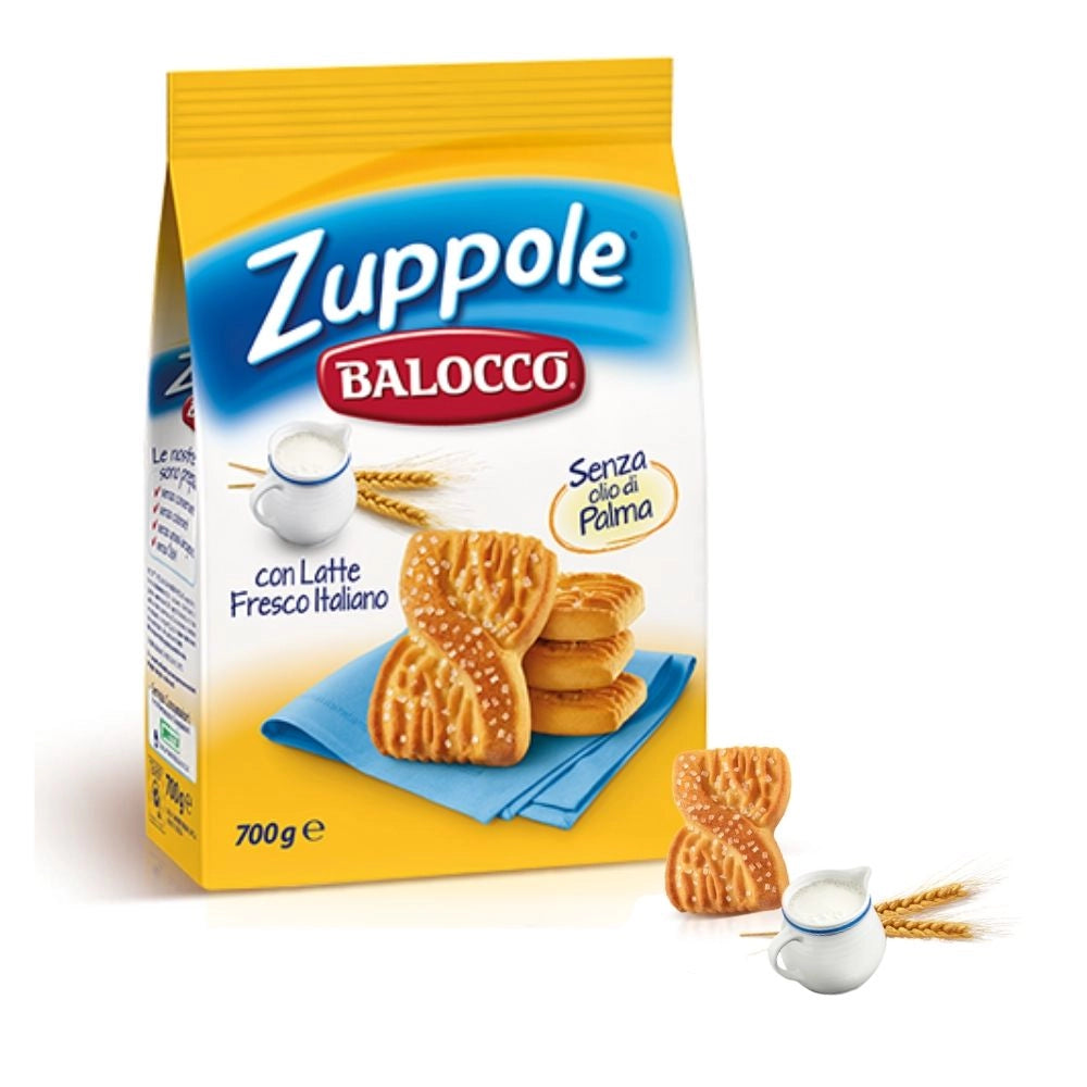 Balocco zuppole frollini con latte fresco in confezione da 700 grammi
