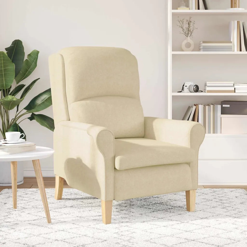 Poltrona-Poltroncina-Divano Sedia Crema Tessuto 869746