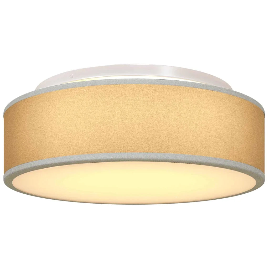 Lampada da soffitto Grigio 38 x 38 x 13,5 cm Tessuto CFW7076763