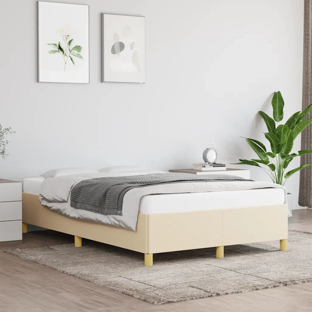 Giroletto senza Materasso Crema 120x190cm in Tessuto