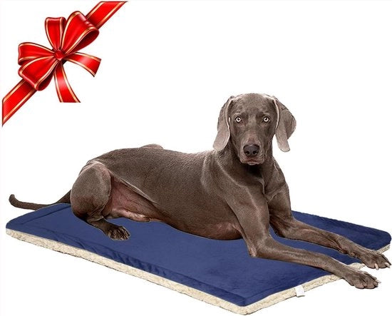 Krukken per invertibile per cani e gatti - materasso per animali domestici morbido per piccoli e grandi animali - lavabile in lavatrice - blu 100