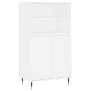 Credenza | Madia | Buffet da pranzo | Armadio da pranzo Alta Bianca 60x36x110 cm in Legno Multistrato