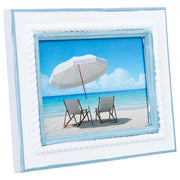 Cornice portafoto in legno, 12x19 cm, blu, 19x2x24 cm