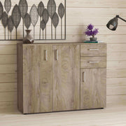 Mobile contenitivo con 3 ante e 2 cassetti di colore Rovere chiaro mod. Flexi