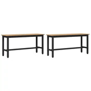 Panchina da pranzo 2 pz Rovere artigianale CFW9499878