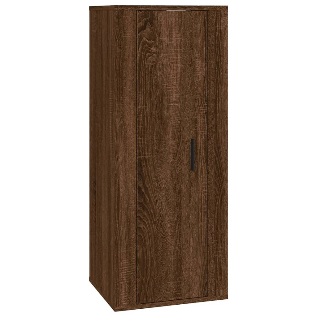 Mobile TV multimediale scaffale TV credenza mobile TV sala da pranzo soggiorno camera da letto a parete rovere 40 x 34,5 x 100 cm marrone 02_0028101