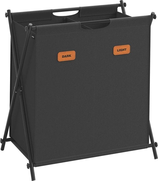 Porta asciugamani pieghevole da 115 litri con 2 compartimenti e etichette - Portatile e leggero per cucina, camera da letto, bagno