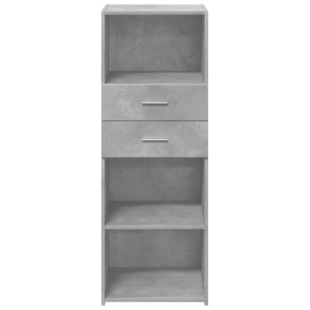 Credenza Grigio Cemento 45x42,5x124 cm in Legno Multistrato 846169