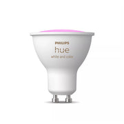 Philips Hue faretto connesso GU10, white and color ambiance, LED 4,2 W, 400 lm, Bluetooth e Zigbee, compatibile Alexa e Google Assistant